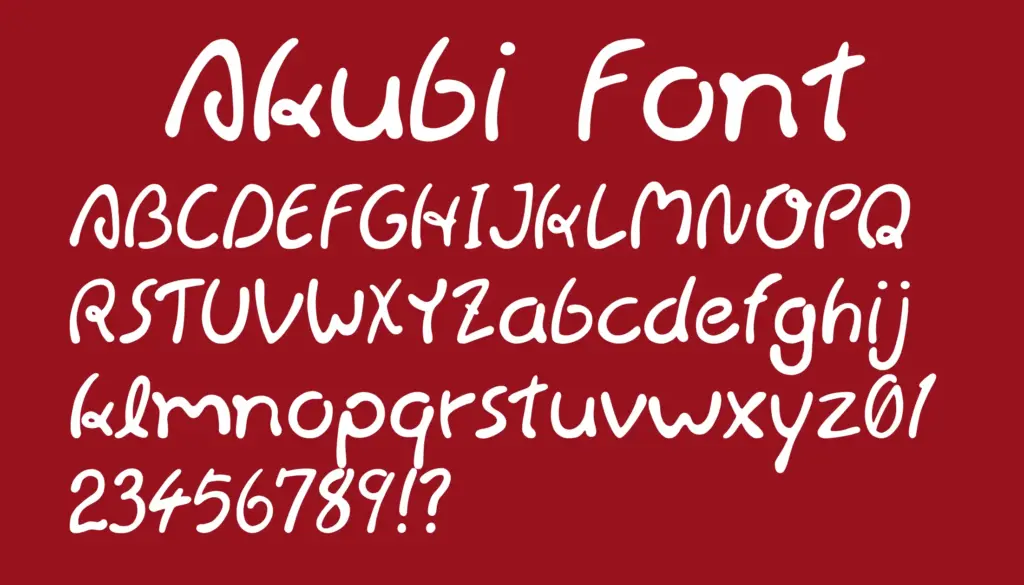 Akubi Font