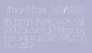 Amari Font 30/100