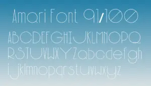 Amari Font 91/100