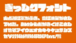 ぎっしりフォント
