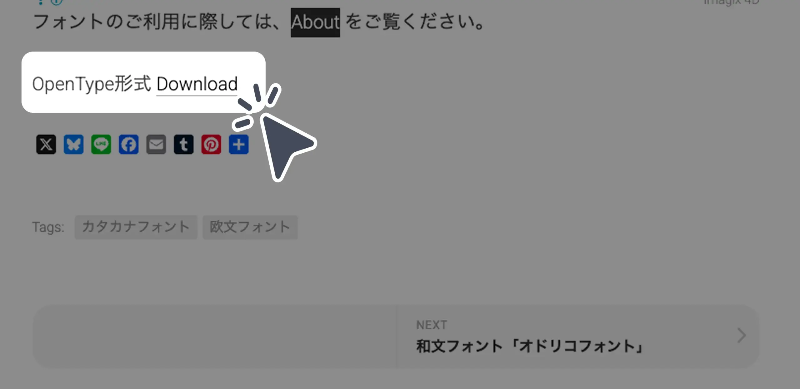 ダウンロード手順の画像