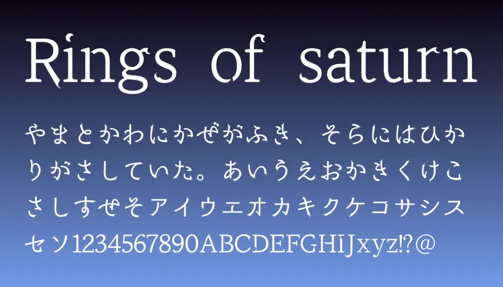 Rings of saturn