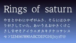 Rings of saturn