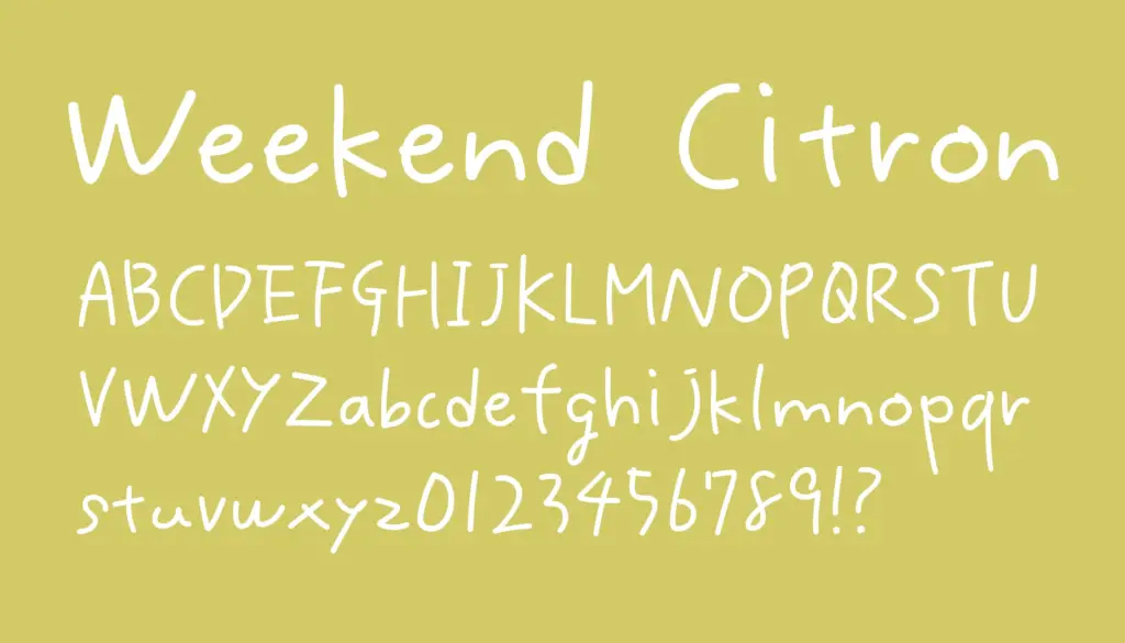 Weekend Citron
