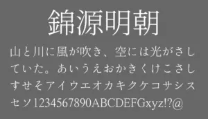 錦源明朝