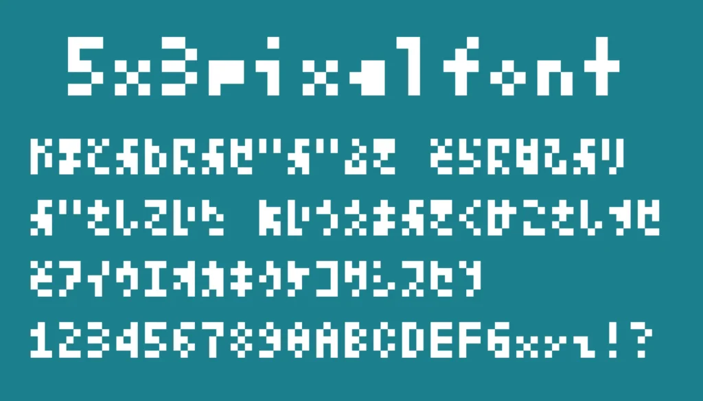 5x3pixelfont
